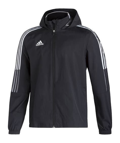 adidas tiro 17 regenjacke herren schwarz weiß|Adidas Tiro Regenjacke .